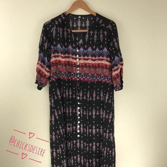 2021 Hot Pick - Boho Long Maxi Floral Dress - Picture 5 of 8